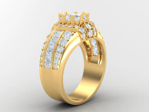 Pencetakan File Cad Cincin Pria Model Cetak 3D