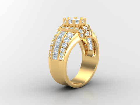 Man Ring Cad File Printing 3Dプリントモデル
