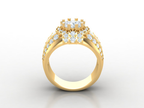 Man Ring Cad File Printing 3Dプリントモデル