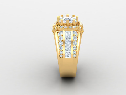 Man Ring Cad File Printing 3Dプリントモデル