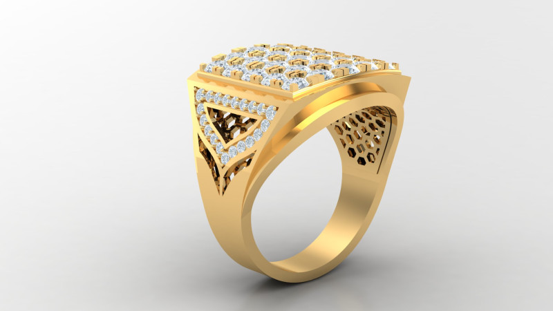 Man Ring Cad File Printing Modello di stampa 3D .c4d .max .obj .3ds .fbx .stl .blend 
