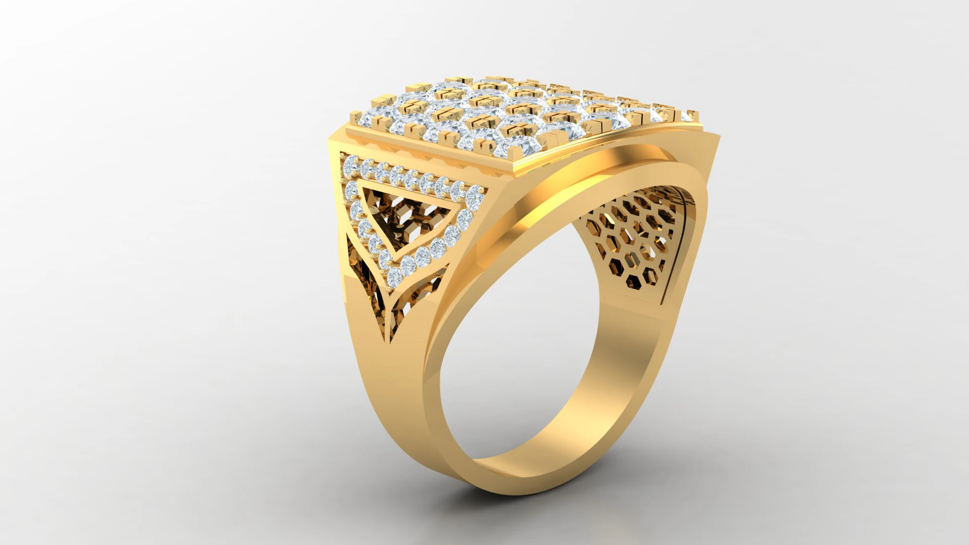 Man Ring Cad File Printing 3D Print Model .c4d .max .obj .3ds .fbx .stl .blend