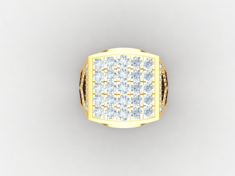 Man Ring Cad File Printing Modello di stampa 3D