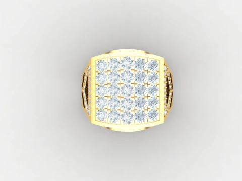 Man Ring Cad File Printing 3D Print Model