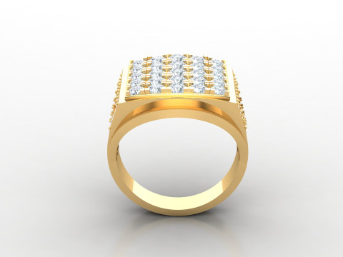 Man Ring Cad File Printing Modello di stampa 3D