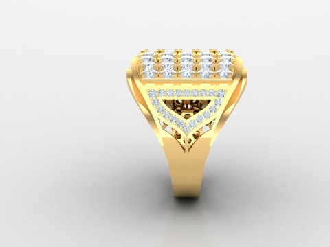 Man Ring Cad File Printing Modello di stampa 3D