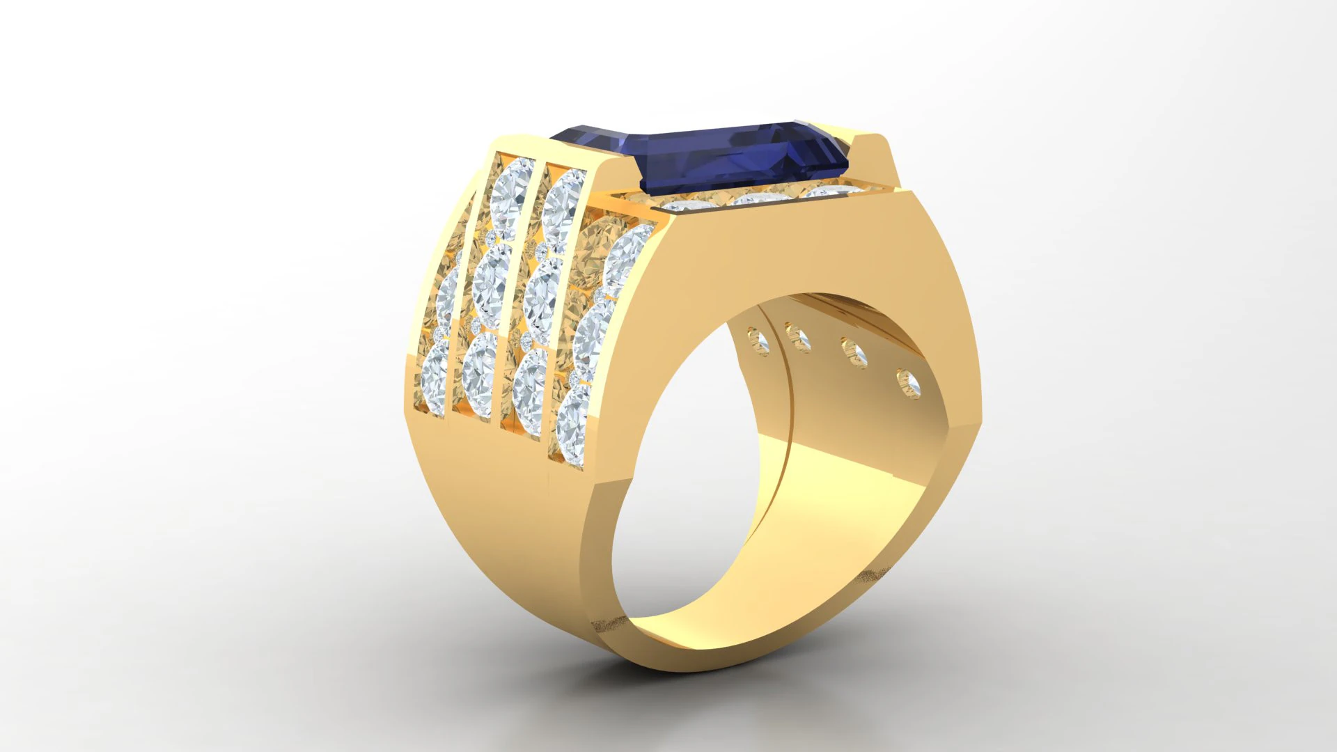 Man Ring Cad File Printing 3D Print Model .c4d .max .obj .3ds .fbx .stl .blend 