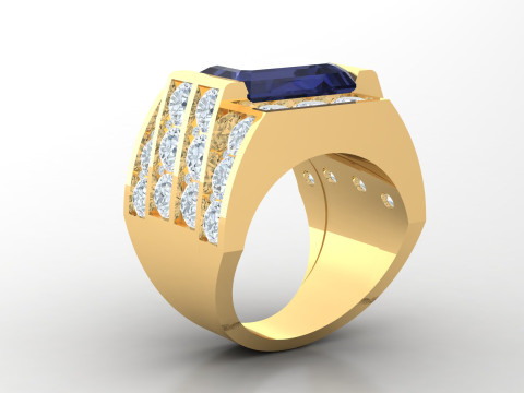 Man Ring Cad File Printing 3D Принт Модель