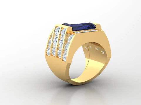 Man Ring Cad File Printing 3D Print Model