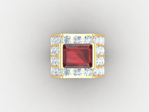 Man Ring Cad File Printing 3D 프린트 모델
