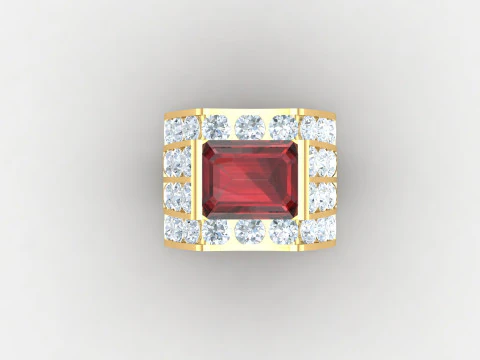 Man Ring Cad File Printing 3D Print Model