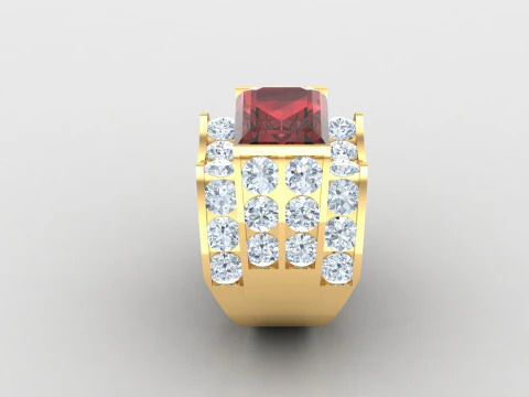 Man Ring Cad File Printing 3D Print Model