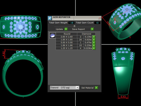 Man Ring Cad File Printing Modello di stampa 3D