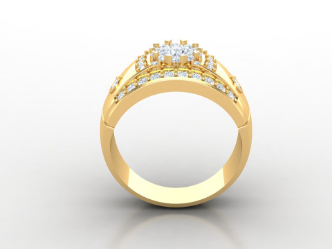 Man Ring Cad File Printing Modello di stampa 3D