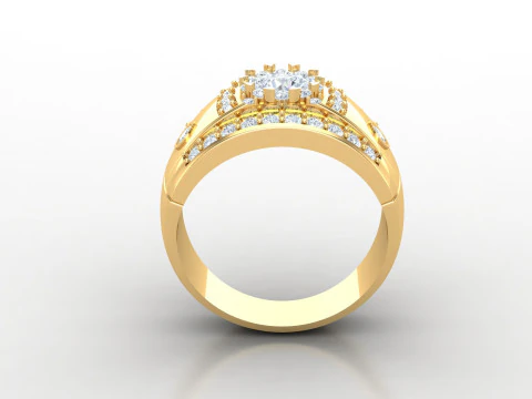 Man Ring Cad File Printing 3D Print Model