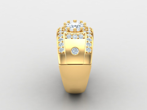 Man Ring Cad File Printing Modello di stampa 3D