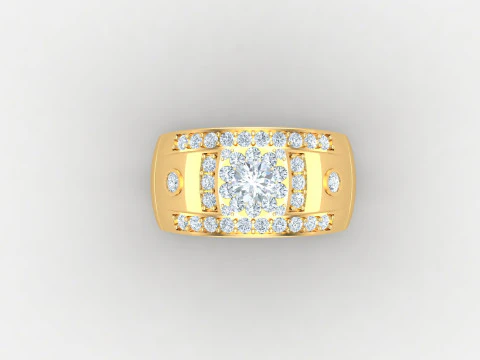 Man Ring Cad File Printing 3D Print Model