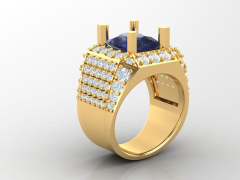 Man Ring Cad File Printing 3D Print Model