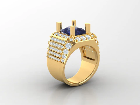 Man Ring Cad File Printing 3D Print Model