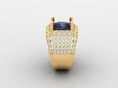 Man Ring Cad File Printing 3D Print Model