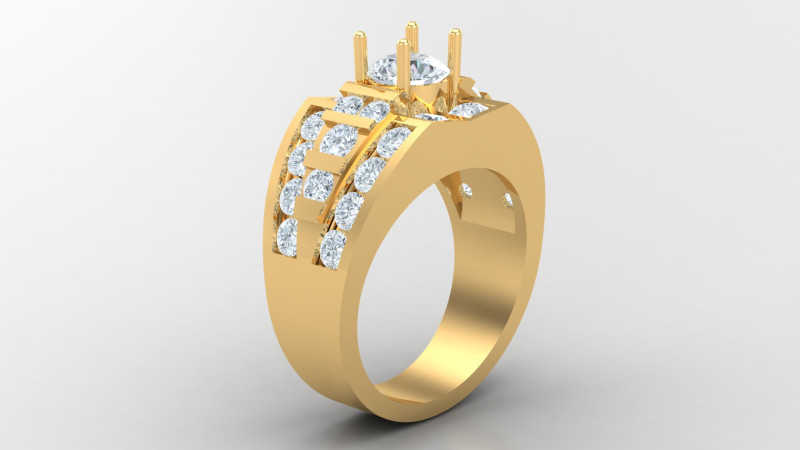 Man Ring Cad File Printing Modèles 3D en vedette .c4d .max .obj .3ds .fbx .stl .blend 