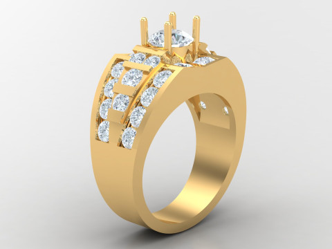 Man Ring Cad File Printing Modelo de Impressão 3D