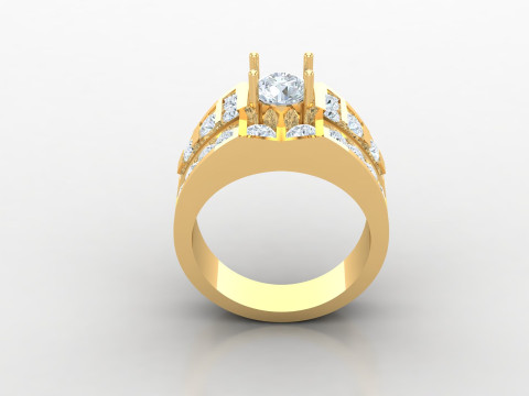 Man Ring Cad File Printing Modèles 3D en vedette