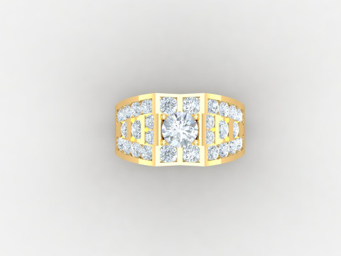 Man Ring Cad File Printing Modèles 3D en vedette