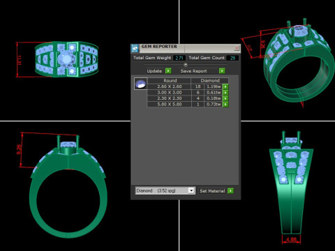 Man Ring Cad File Printing Modèles 3D en vedette