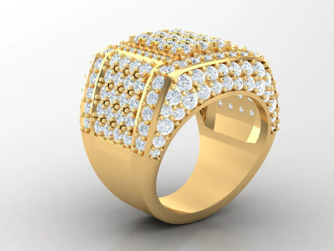 Man Ring Cad File Printing 3D Print Model