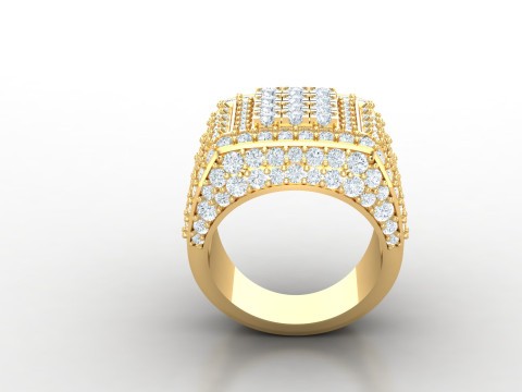 Man Ring Cad File Printing Modèles 3D en vedette