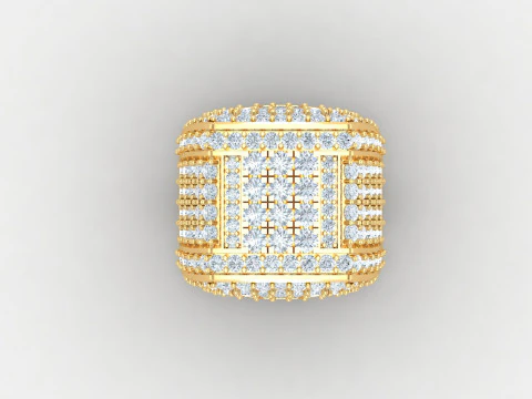 Man Ring Cad File Printing 3D Print Model