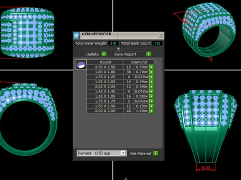 Man Ring Cad File Printing Modèles 3D en vedette