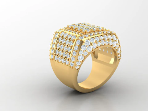 Man Ring Cad File Printing 3D Print Model