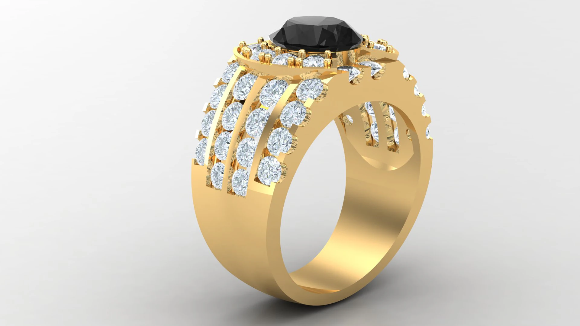 Man Ring Cad File Printing 3D Print Model .c4d .max .obj .3ds .fbx .stl .blend