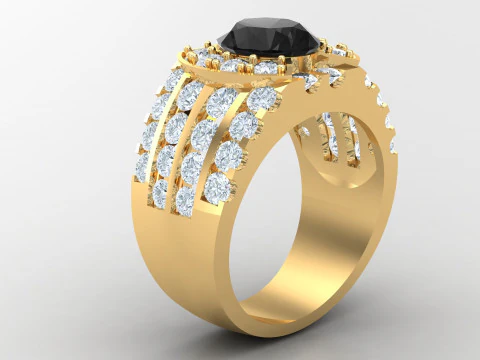 Pencetakan File Cad Cincin Pria Model Cetak 3D