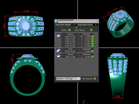 Man Ring Cad File Printing 3D 打印模型