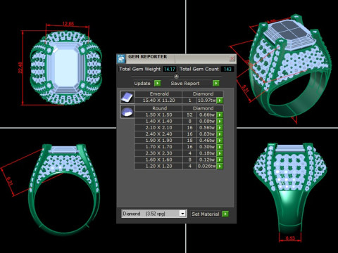 Man Ring Cad File Printing 3D-printmodel