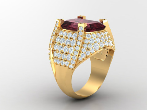 Man Ring Cad File Printing 3D-printmodel