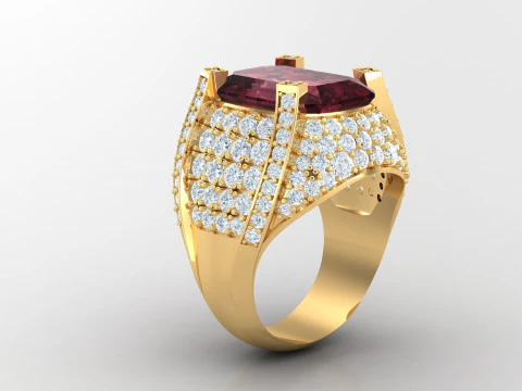 Man Ring Cad File Printing 3D Print Model