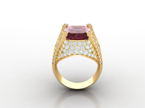 Man Ring Cad File Printing 3D-printmodel