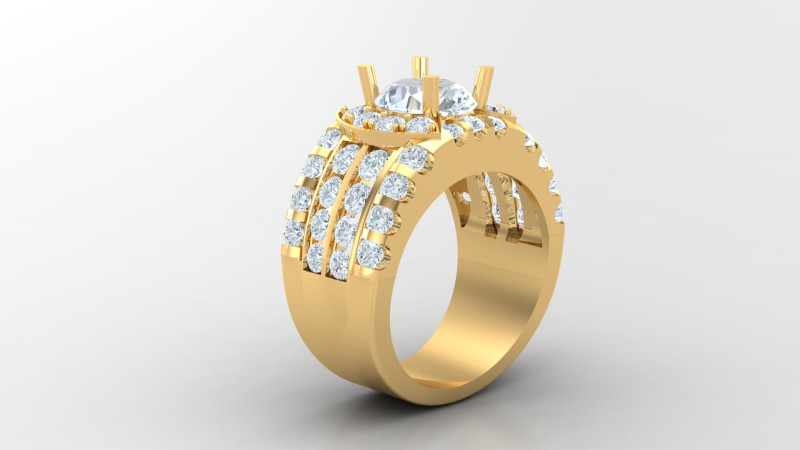 Man Ring Cad File Printing Model do druku 3D .c4d .max .obj .3ds .fbx .stl .blend 
