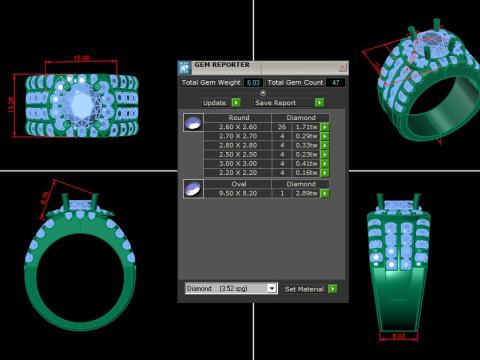 Man Ring Cad File Printing Model do druku 3D