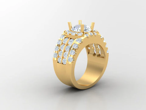 Man Ring Cad File Printing 3D Print Model