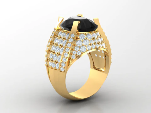 Man Ring Cad File Printing 3D Print Model