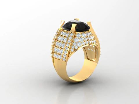 Man Ring Cad File Printing 3D Print Model
