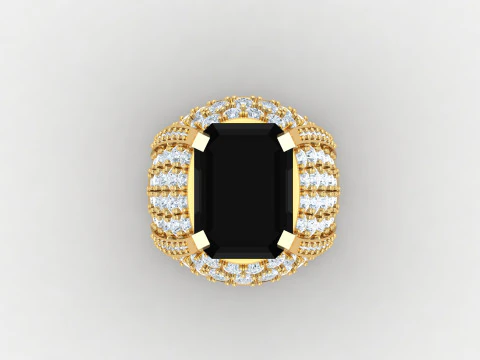 Man Ring Cad File Printing 3D Print Model