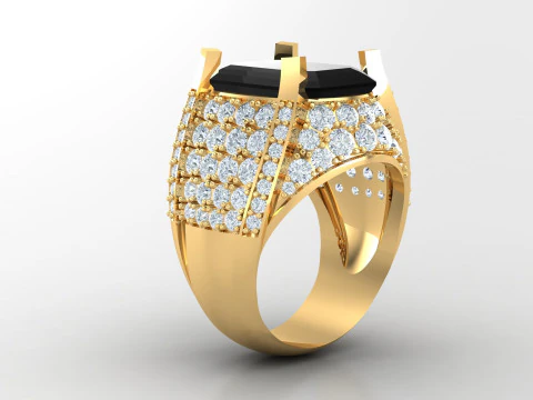 Man Ring Cad File Printing 3D Print Model