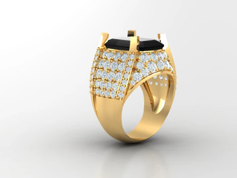 Man Ring Cad File Printing 3D Print Model