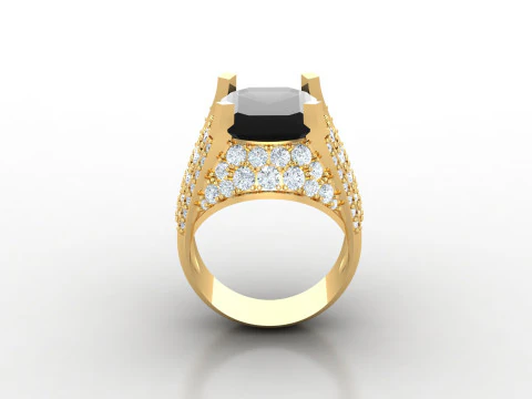 Man Ring Cad File Printing 3D Print Model